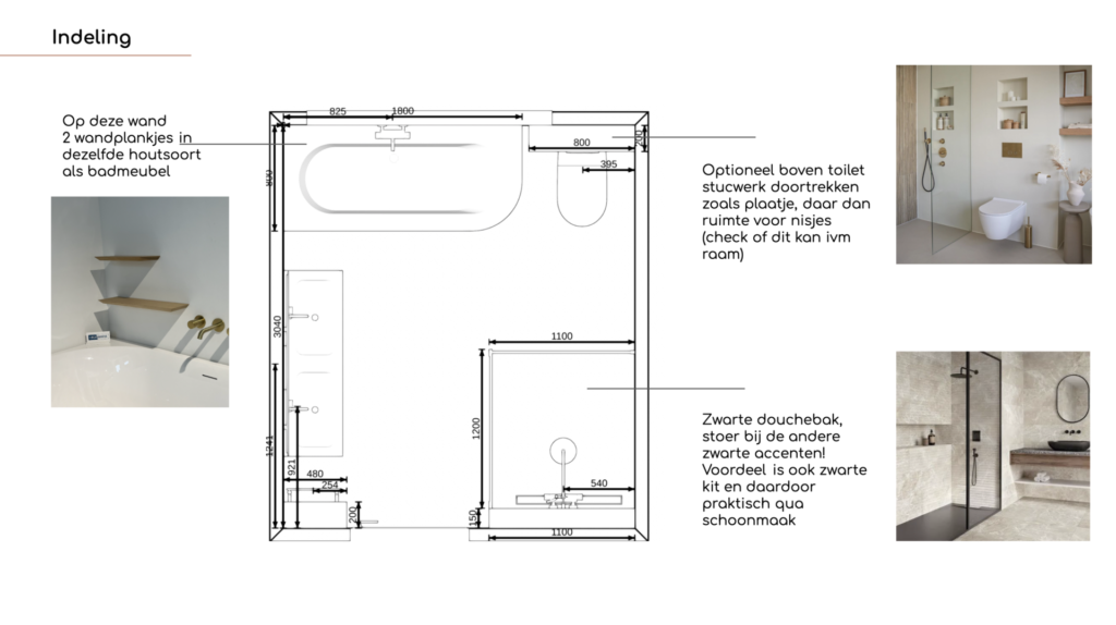 Badkamer indeling styling